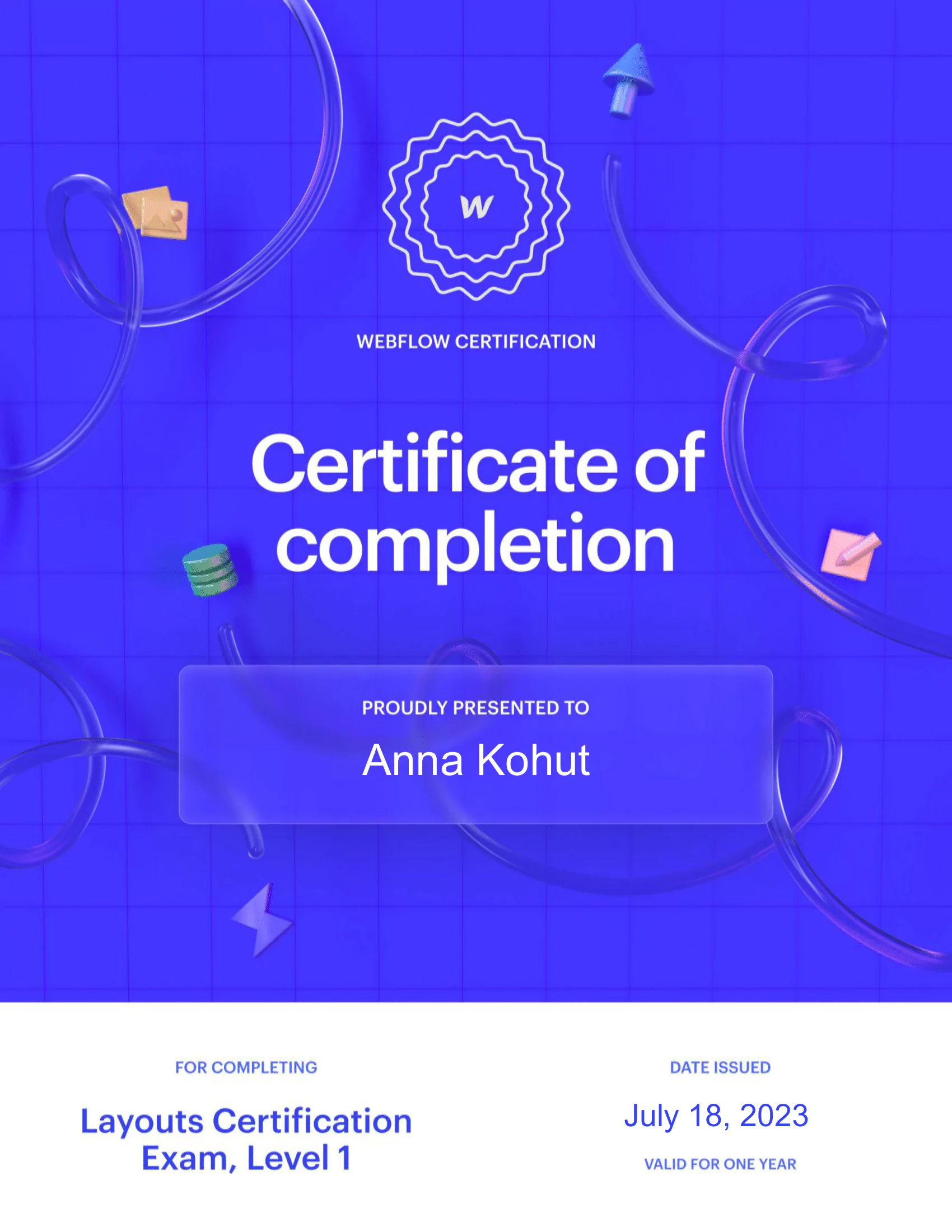 Webflow Certification