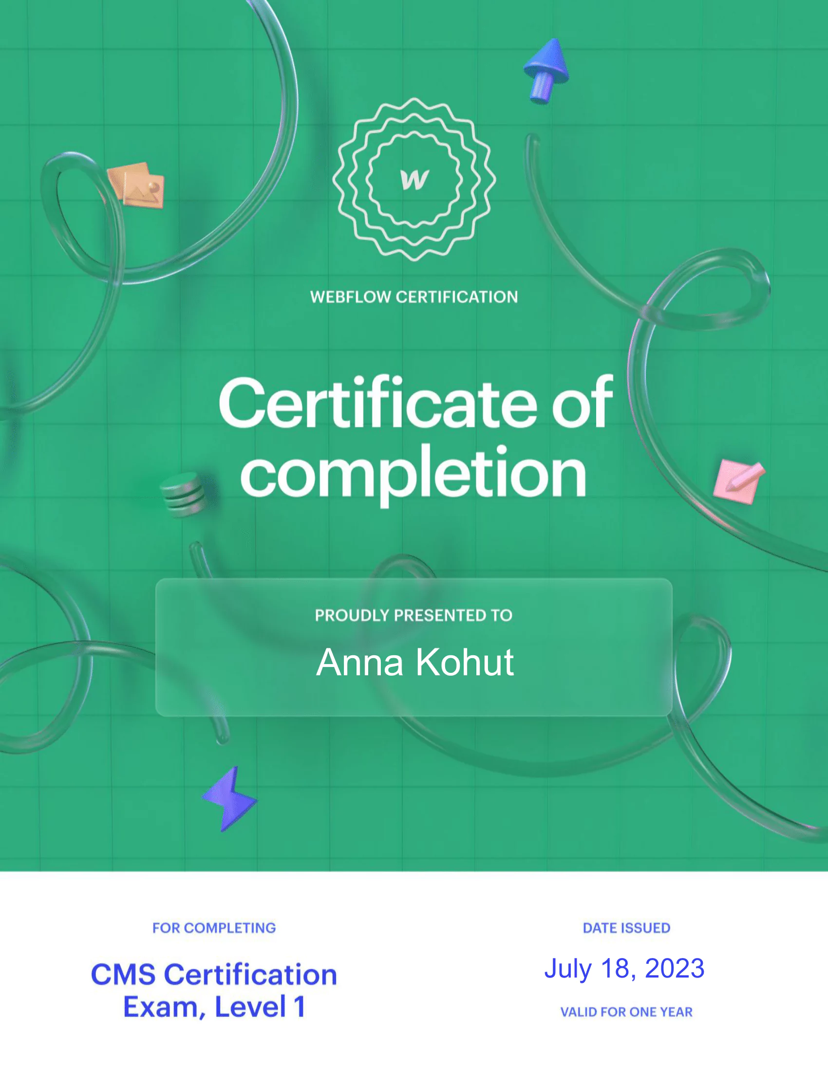 Webflow Certification